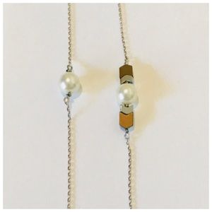 Handmade in LA delicate pearl silver bracelet